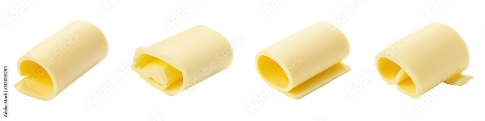Butter Pat with Curl, Cut Out Set Butter Pat with Curl, Cut Out Set