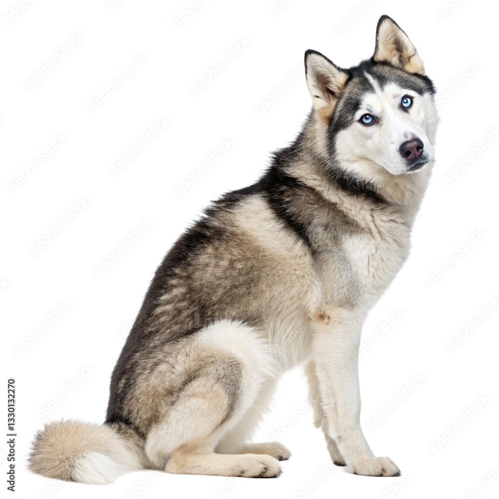 siberian husky dog isolated siberian husky dog isolated