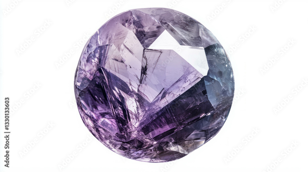Realistic iolite gemstone displaying pleochroism in elegant detail Realistic iolite gemstone displaying pleochroism in elegant detail