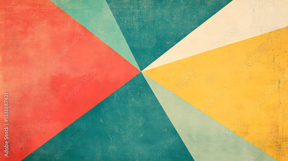 Vibrant and colorful abstract background featuring textured polygons in a stunning flat lay design for creative visual projects. Vibrant and colorful abstract background featuring textured polygons in a stunning flat lay design for creative visual projects.