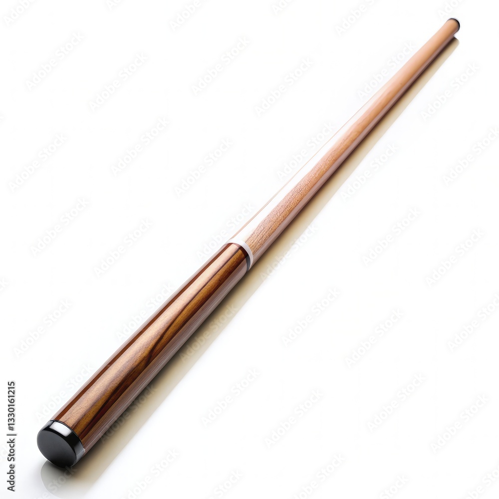 Pool Cue on White Background. Generative AI Pool Cue on White Background. Generative AI