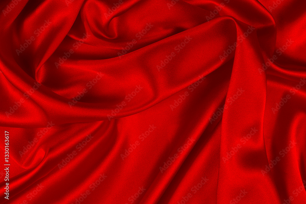 Red silk or satin luxury fabric texture can use as abstract background. Top view. Red silk or satin luxury fabric texture can use as abstract background. Top view.