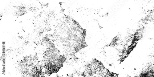 White and black paint overly distressed grunge crack and scratch dirty wall texture. old paper background. pattern of ink line, splashes wall background. black, white scratch transparent background.