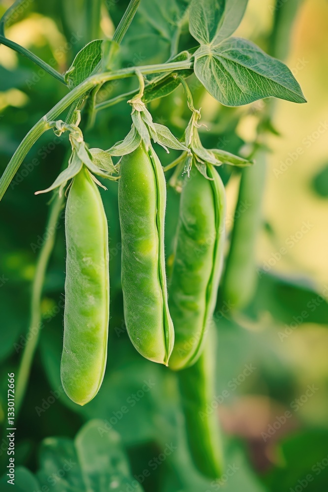 Green Peas on Vine