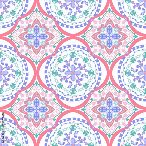 seamless pattern block pastelcolor