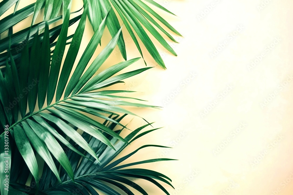 Palm tree leaves Palm tree leaves