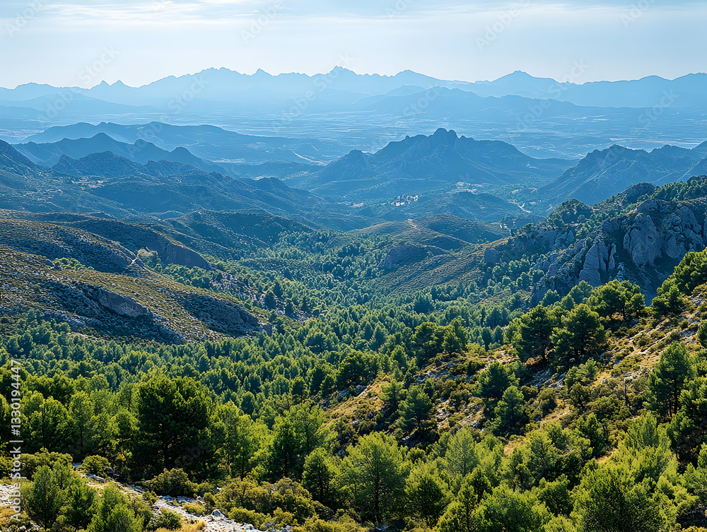 Naklejka premium Mountain landscape panorama