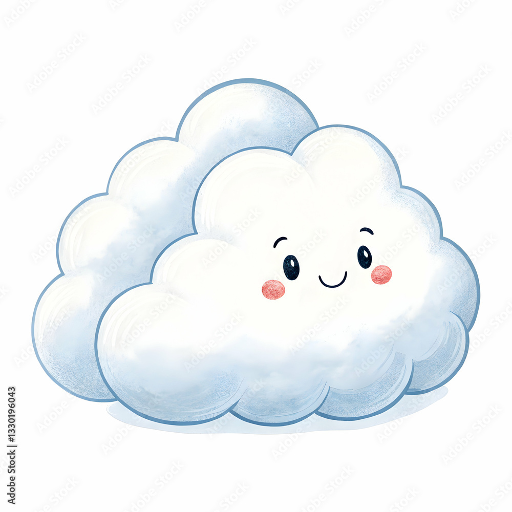 Cloud on white background 3d rendering Cloud on white background 3d rendering