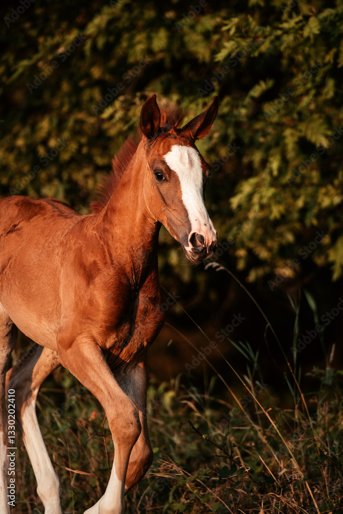 Fototapeta premium Warmblutfohlen