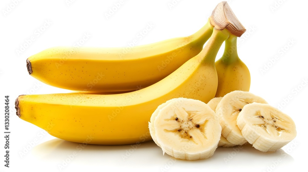 Bunch of bananas isolated on white background Bunch of bananas isolated on white background