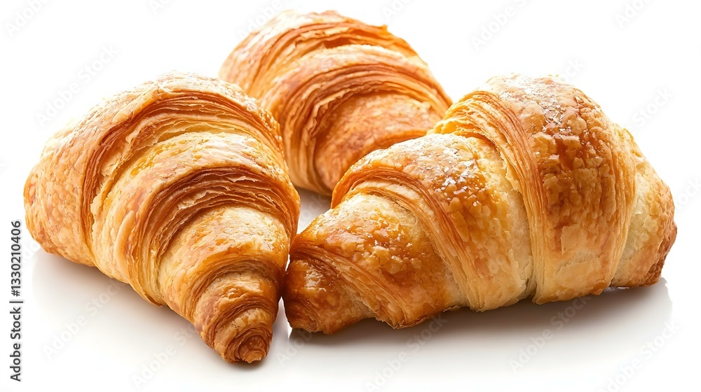 croissants on a white background croissants on a white background