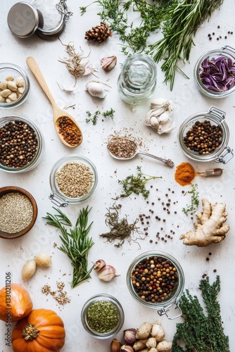 Wallpaper Mural Aromatic Herbs and Spices Collection: Culinary Delight Torontodigital.ca