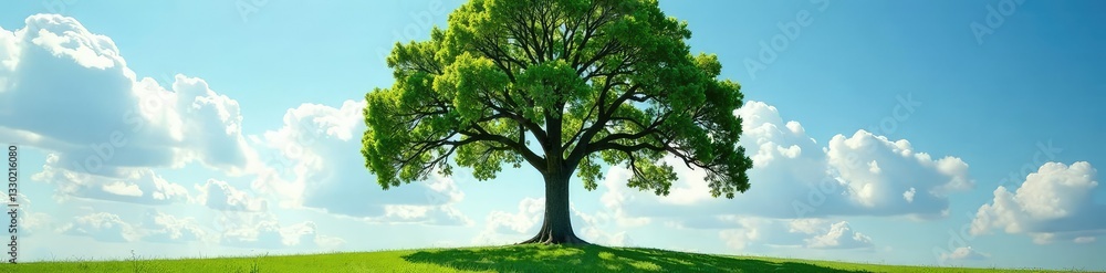 The branches of a single tree stretch towards the sky, trees, peaceful, nature The branches of a single tree stretch towards the sky, trees, peaceful, nature