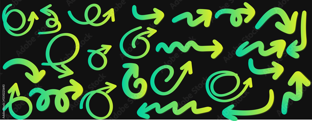 Brush line shape background abstract texture paint set. Hand drawn sketch doodle scribble brush geometric shape crayon effect background. Abstract arrow, circle, zigzag vector illustration. Brush line shape background abstract texture paint set. Hand drawn sketch doodle scribble brush geometric shape crayon effect background. Abstract arrow, circle, zigzag vector illustration.