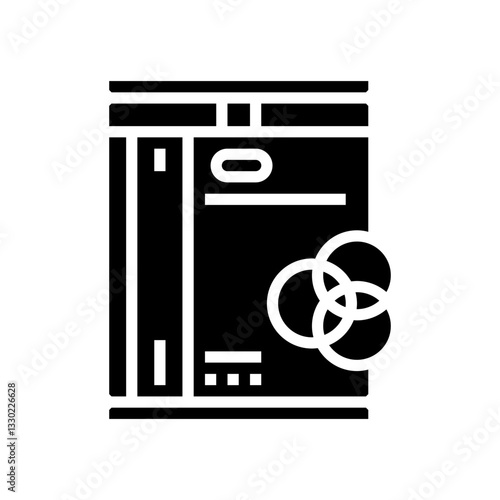 elastic bands orthodontist glyph icon vector illustration