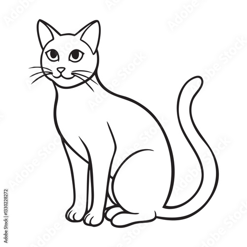black cat vector illustration