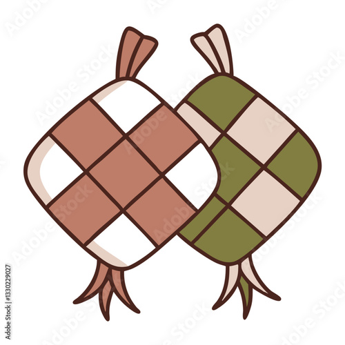 grfeen and brown ketupat.eps
