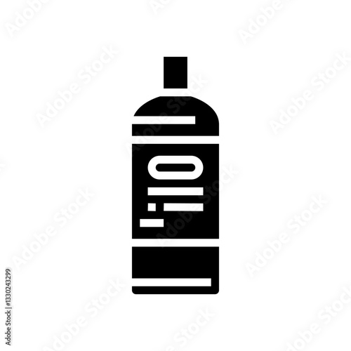 shower with fragrance free soap glyph icon vector illustration