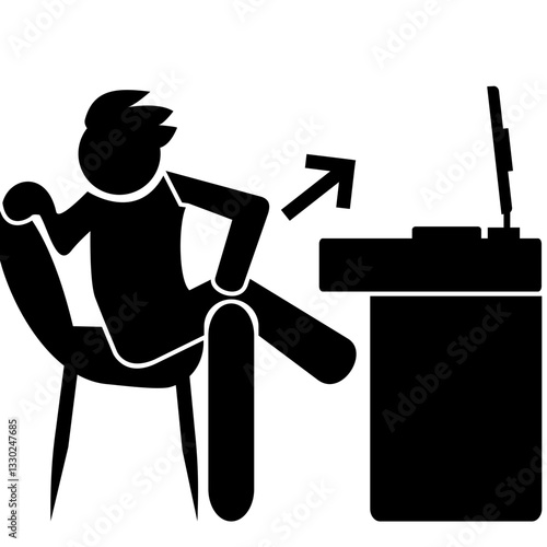 Office Chair Glute Abductor Icon