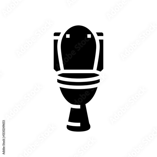 toilet diarrhea glyph icon vector illustration