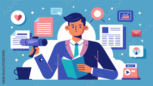 By harnessing the power of automated data analysis journalists are able to uncover groundbreaking stories that would have been impossible to find through traditional means.. Vector illustration