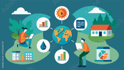By analyzing data on past disasters a government agency is able to identify areas prone to certain types of natural disasters and implement preventative measures to reduce future. Vector illustration