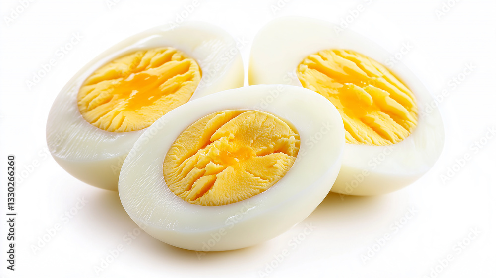 Boiled eggs breakfast isolated on white background
Boiled eggs breakfast isolated on white background