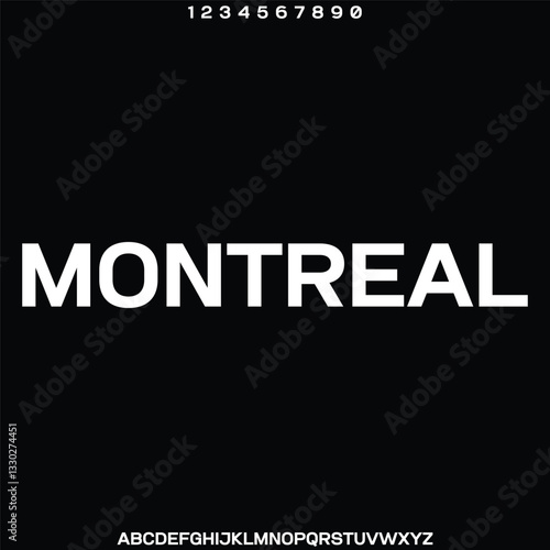 Modern condensed display font vector with ligature