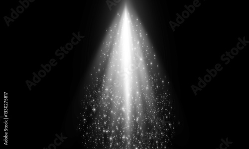 Stage white smoke spotlight background. 