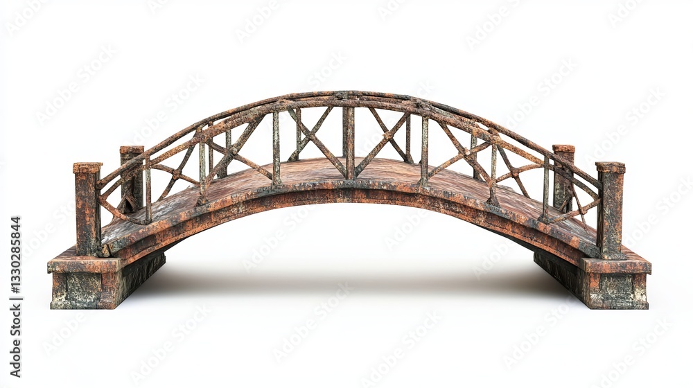 Obraz premium Vintage Bridge Isolated with Clipping Path 