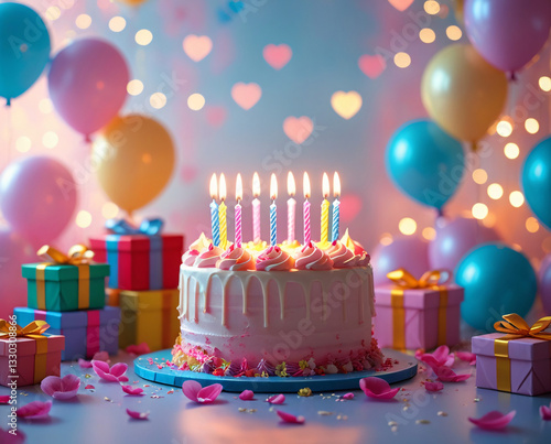 A beautifully designed birthday greeting card