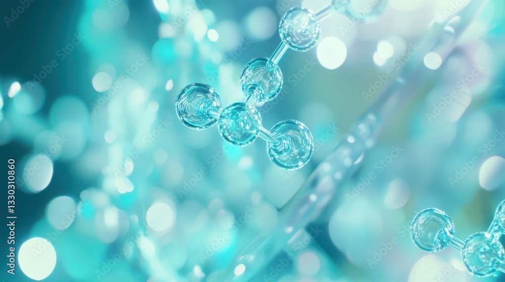 futuristic biotech background with floating 3d dna strands and glowing molecular structures, transparent blue and turquoise light with soft depth of field, cutting-edge scientific research aesthetic futuristic biotech background with floating 3d dna strands and glowing molecular structures, transparent blue and turquoise light with soft depth of field, cutting-edge scientific research aesthetic