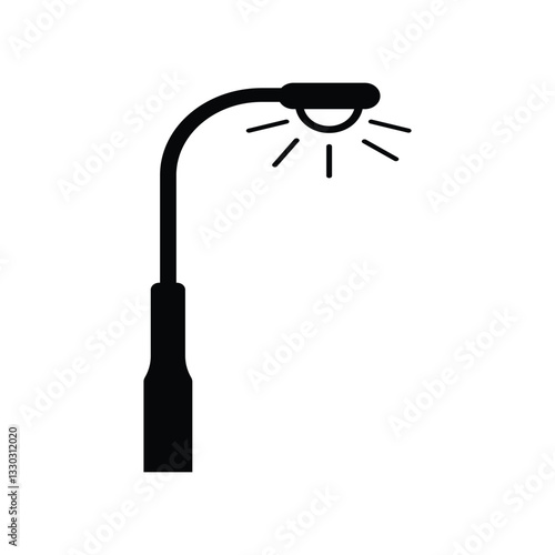 Street light icon. Traffic Light icon on white Background. Vector Formats. Street lamp icon. Lamp post on white Background. Traffic light illustration. Traffic light icon with outline.