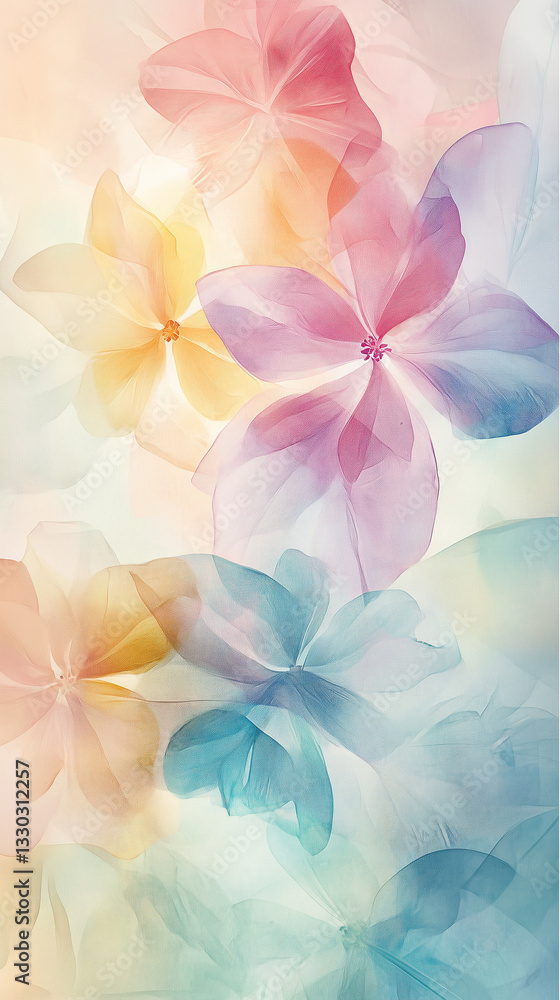 Watercolor background with flowers Watercolor background with flowers