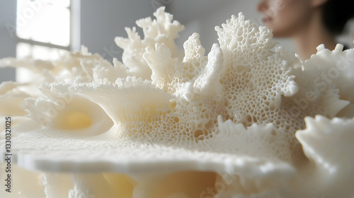 3D-printed coral structures for marine conservation visuals
