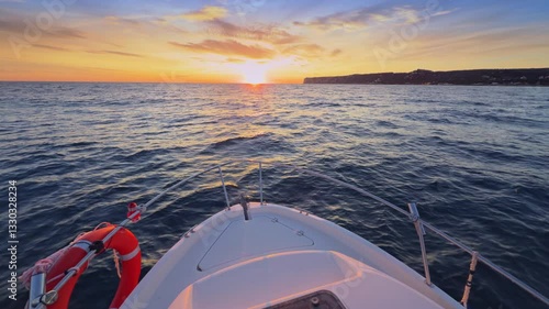 Costa Blanca boat ride at sunset near Alicante and Denia Spain