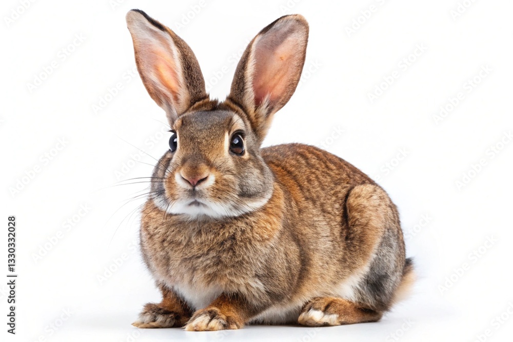 rex standard rabbit isolated on white background rex standard rabbit isolated on white background