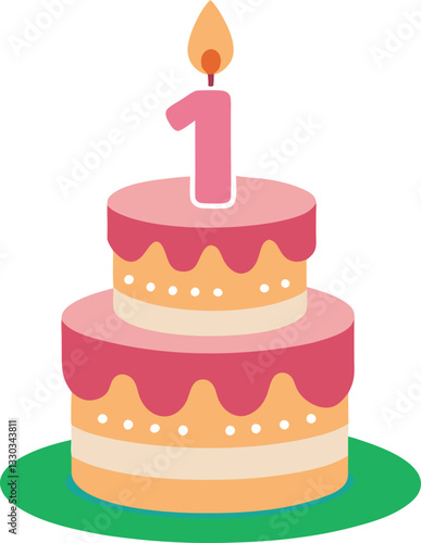 birthday cake with candles