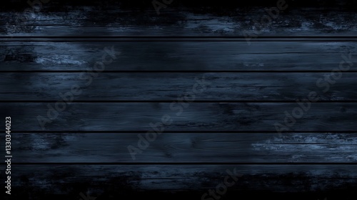 Dark blue wood planks for background texture