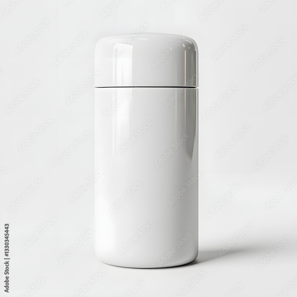 Blank White Cylindrical Container Mockup Product Packaging Design Template Blank White Cylindrical Container Mockup Product Packaging Design Template