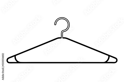 hanger line art silhouette vector illustration