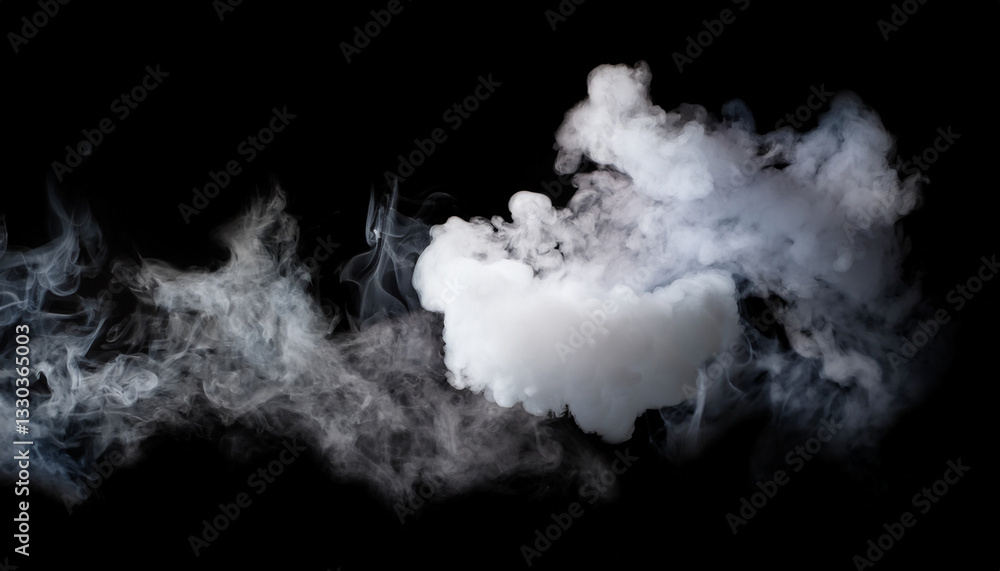 Ethereal Formation of Swirling White Smoke and Vapor, Displaying Intricate Textures and Movement, Isolated on a Pure Black Background - Perfect for Abstract Design, Moody Visuals, and Overlay Effects Ethereal Formation of Swirling White Smoke and Vapor, Displaying Intricate Textures and Movement, Isolated on a Pure Black Background - Perfect for Abstract Design, Moody Visuals, and Overlay Effects