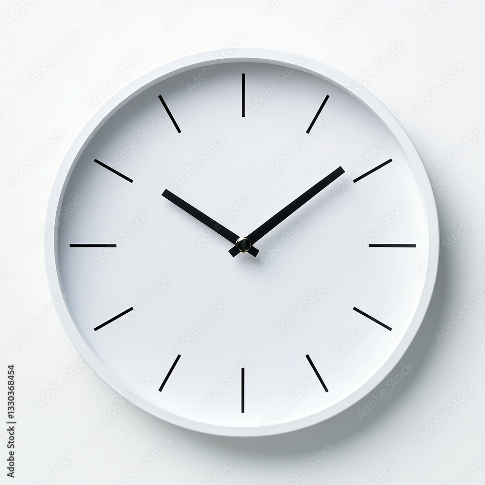 clock, wall clock, white clock, minimalist clock on white background clock, wall clock, white clock, minimalist clock on white background