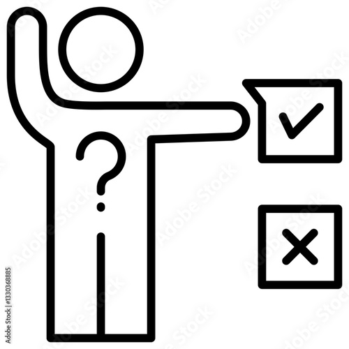 Decision Making Line Icon