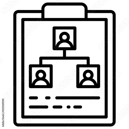 Planning Line Icon