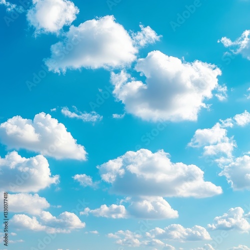 Blue sky background with clouds. Vector Illustration. Eps 10.