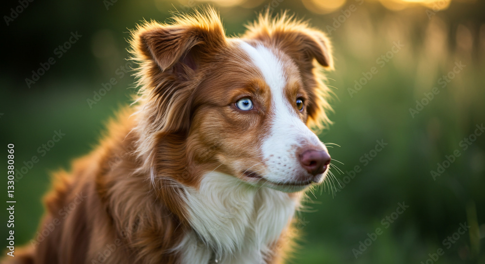 Fototapeta premium Border Collie Red Merle