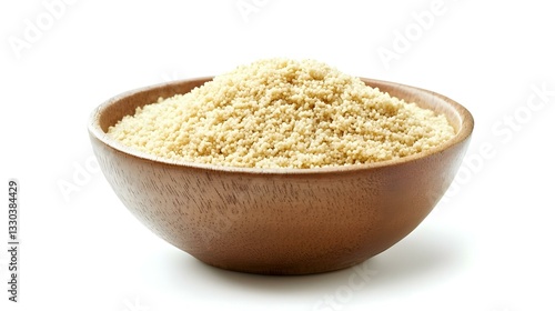Obraz na płótnie Bowl with tasty couscous on white background w salonie
