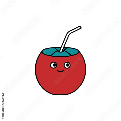 red apple juice