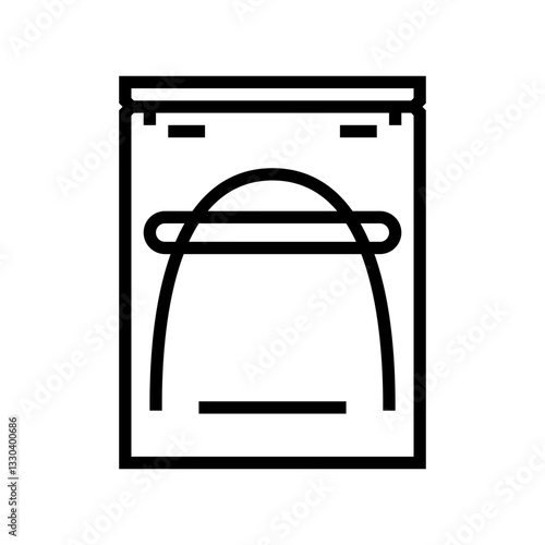 archwire orthodontist line icon vector illustration